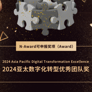 N-Award|2024亚太数字化转型优秀团队奖开始申报啦！