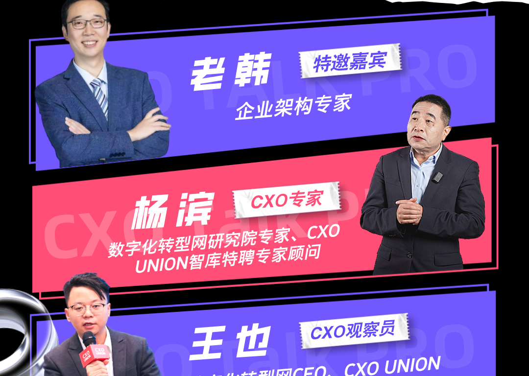 CXO Talk PRO第七期:从规划到落地的企业架构全攻略(实战篇)