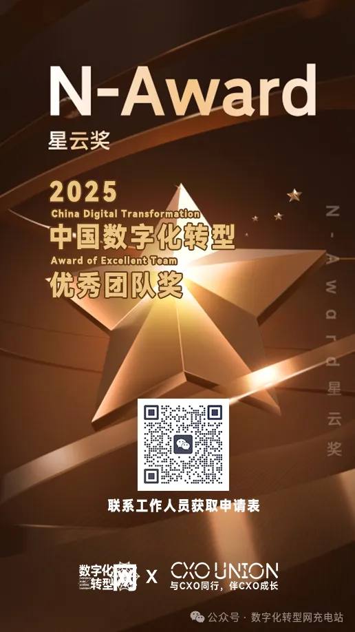 2025N-Award星云奖：中国数字化转型优秀团队奖