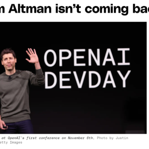 【动向】Sam Altman要加入微软，推动者Ilya却后悔了，超500名员工请辞逼宫董事会